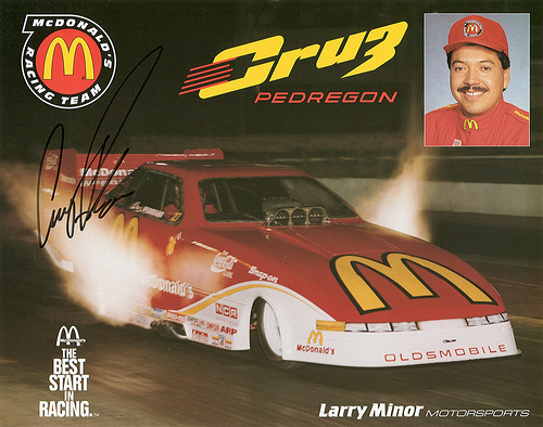 Larry Minor Cruz Pedregon funny car